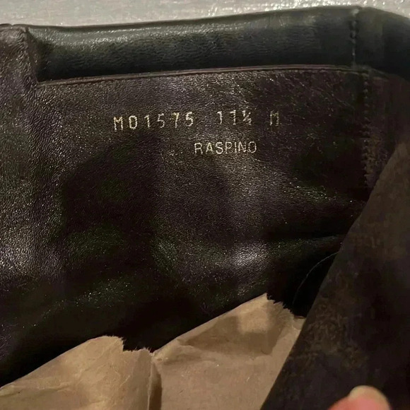 [US11.5]Bruno Magli Raspino Men Black Leather Ankle  Dress Boots - Picture 5 of 8